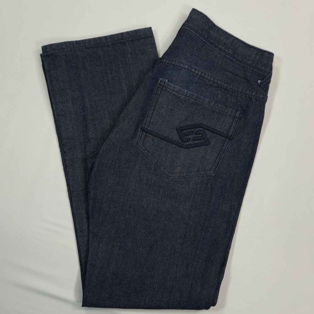 Vintage Enyce Men's 34x34 Dark Wash Denim Jeans Straight Leg Hip-Hop Y2K